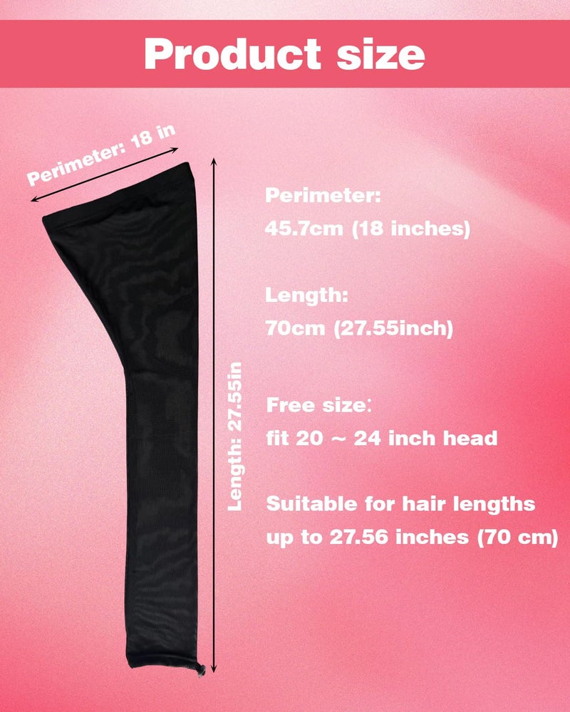 Neacus Hair Weave Sleeve for Locs - Fashionable Design Wraps The Hair In All Directions, Comfortable, Breathable and Elastic, Suitable for Black Women. (brown) - Image 4
